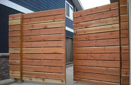 driveway gate plans wood